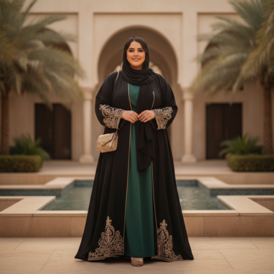 plus size saudi abaya featured