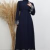Ethnic Layer Dress Dark Coffee - Image 15