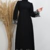 Ethnic Layer Dress Dark Coffee - Image 16