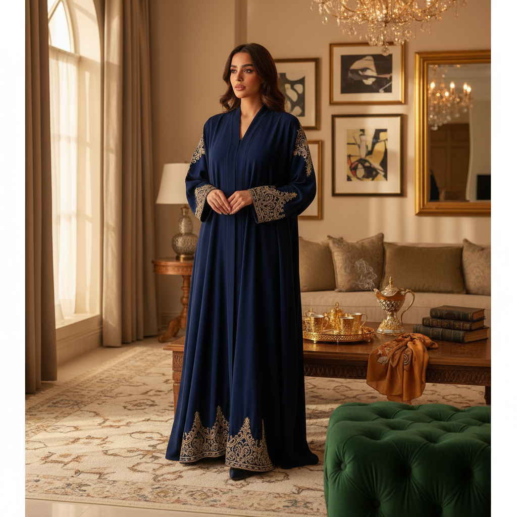 luxury velvet abaya Saudi Arabia - fashion inspiration