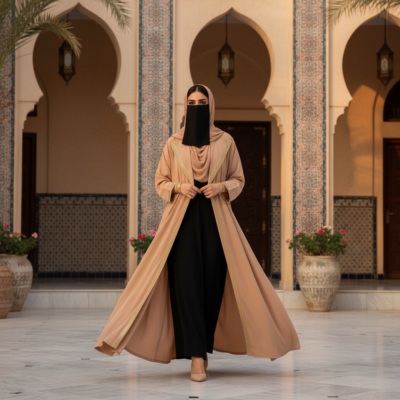 open front abaya saudi style featured