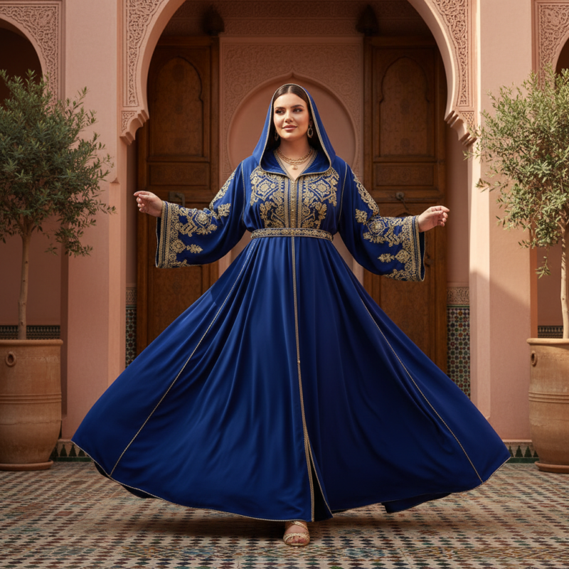 plus size moroccan abaya featured