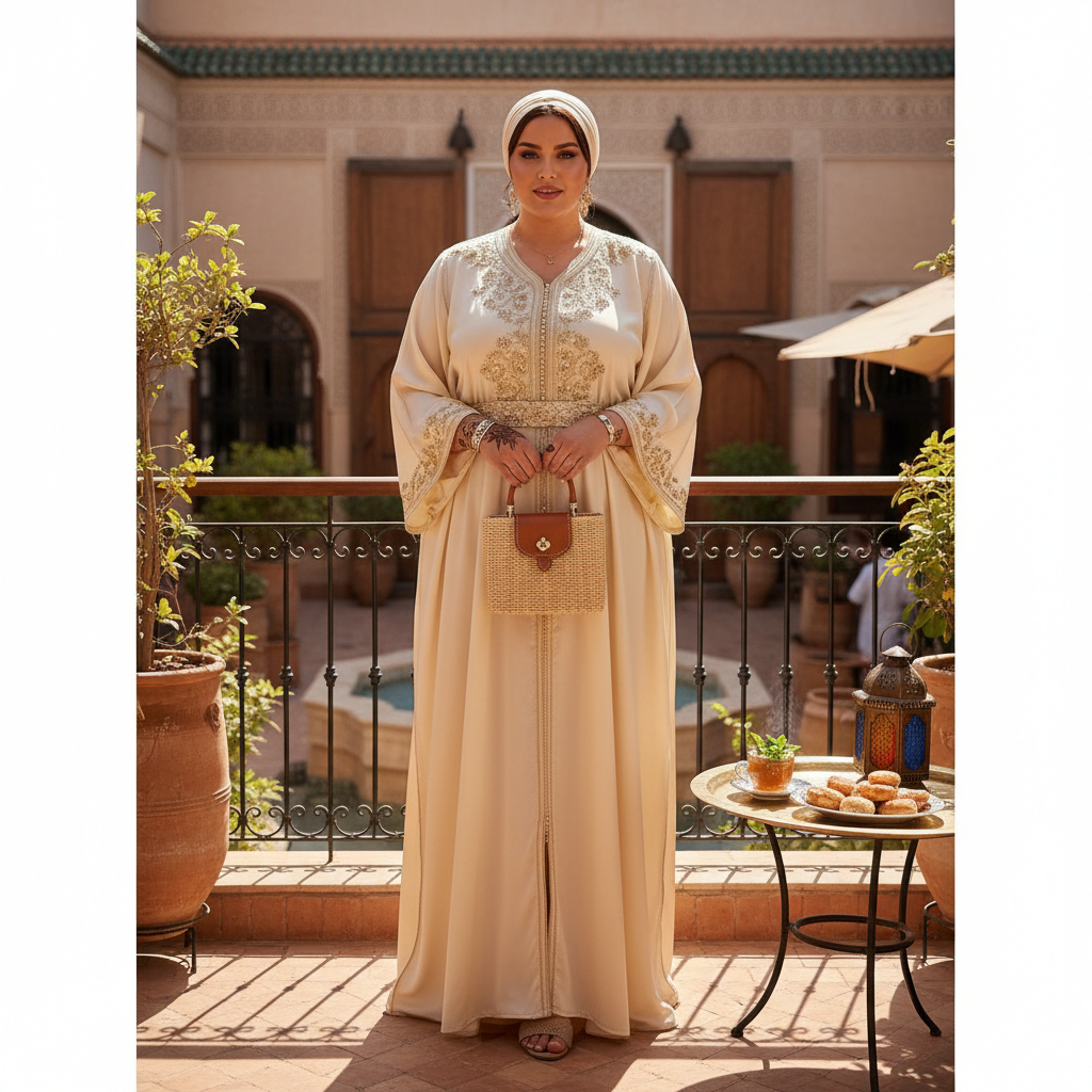 plus size moroccan abaya - fashion inspiration