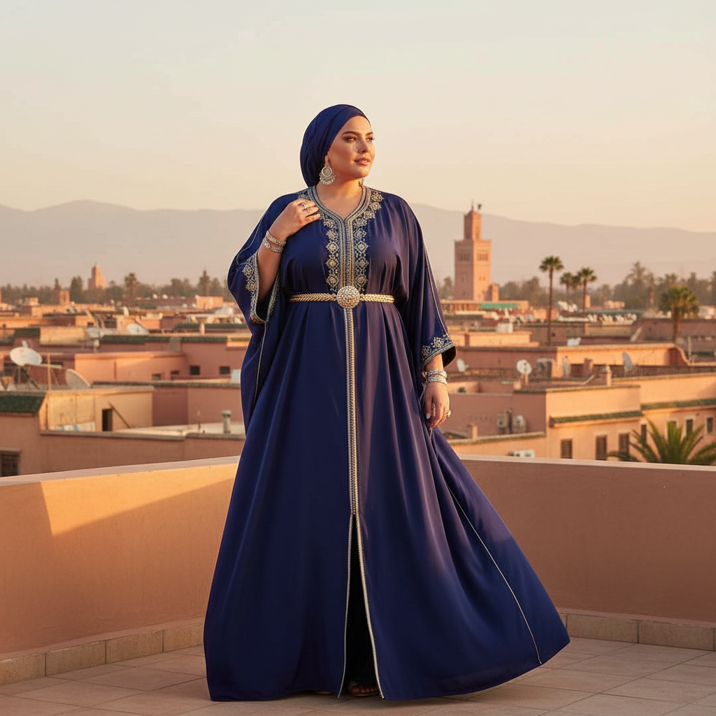 plus size moroccan abaya - fashion inspiration