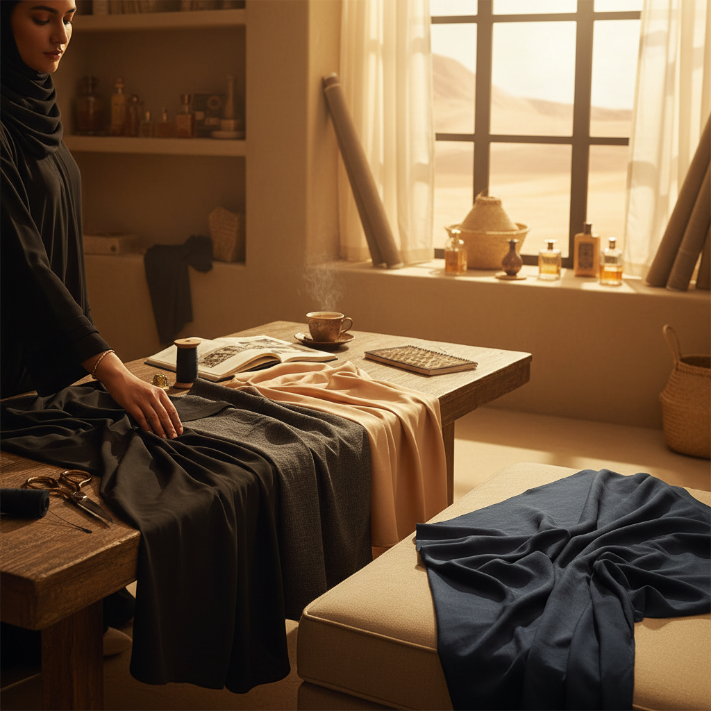 what fabric is best for Saudi abaya - fashion inspiration