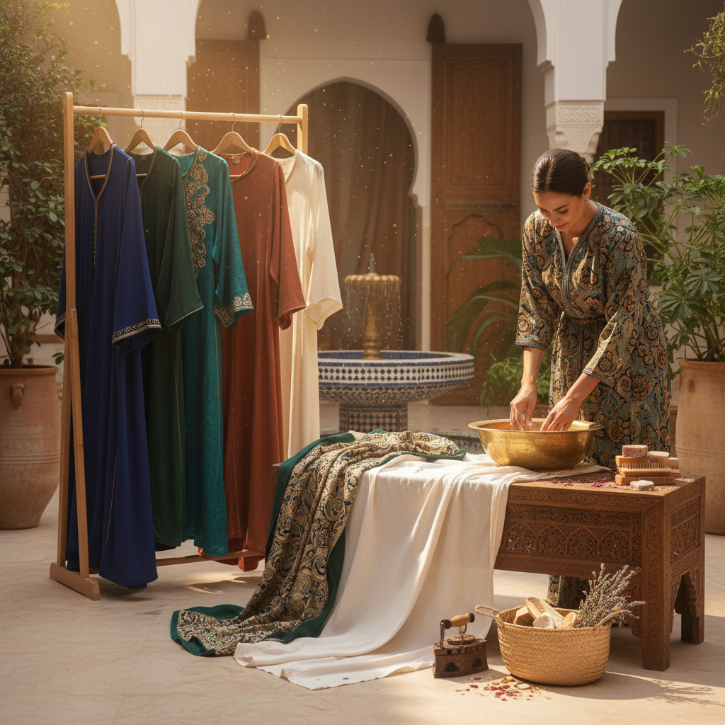 moroccan abaya care guide - fashion inspiration