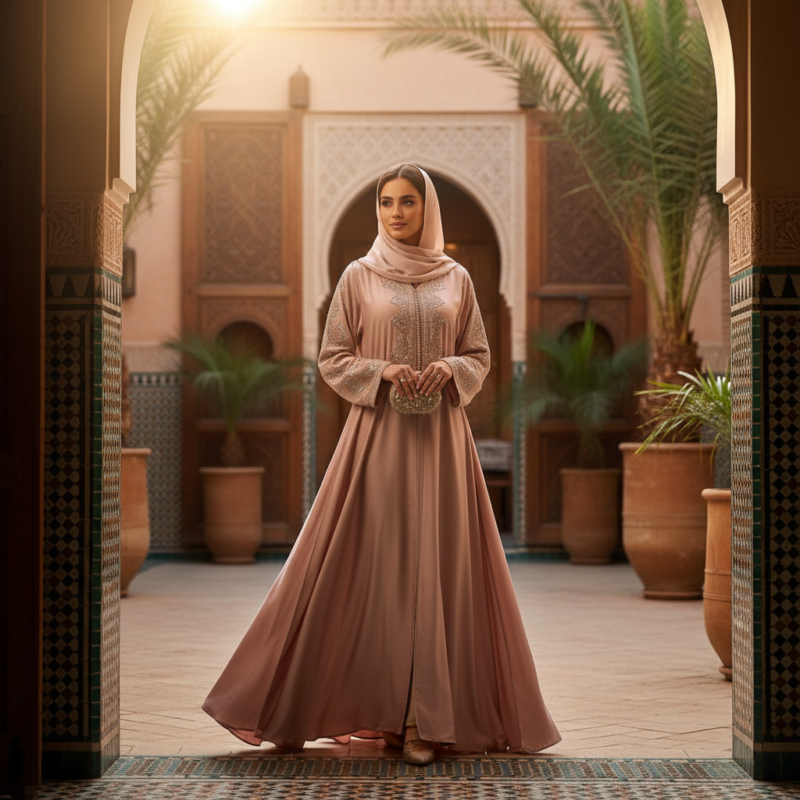 moroccan abaya for wedding guest featured