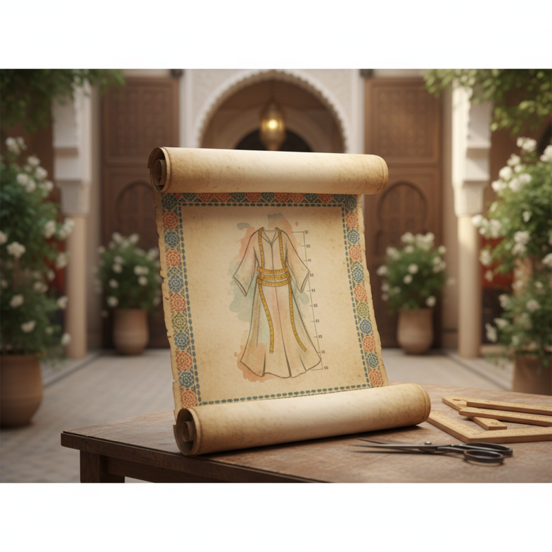 moroccan abaya sizing chart featured