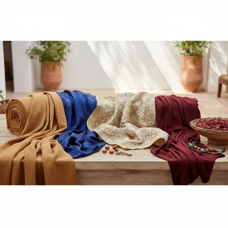 what fabric for moroccan abaya featured