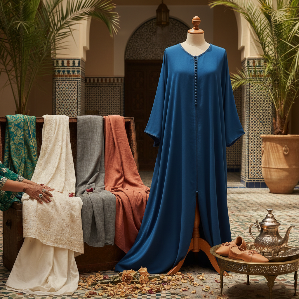 what fabric for moroccan abaya - fashion inspiration
