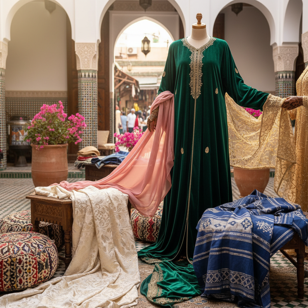 what fabric for moroccan abaya - fashion inspiration