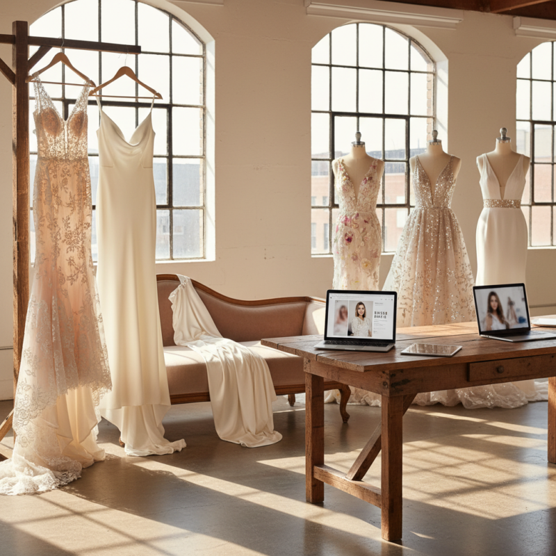 best places to buy wedding dresses online featured