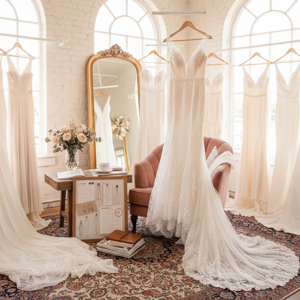 Best time to start wedding dress shopping - fashion inspiration