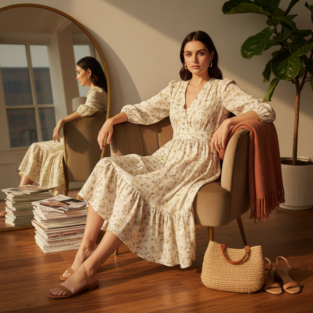 petite midi dresses - fashion inspiration