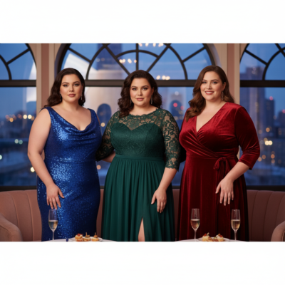 plus size cocktail dresses featured