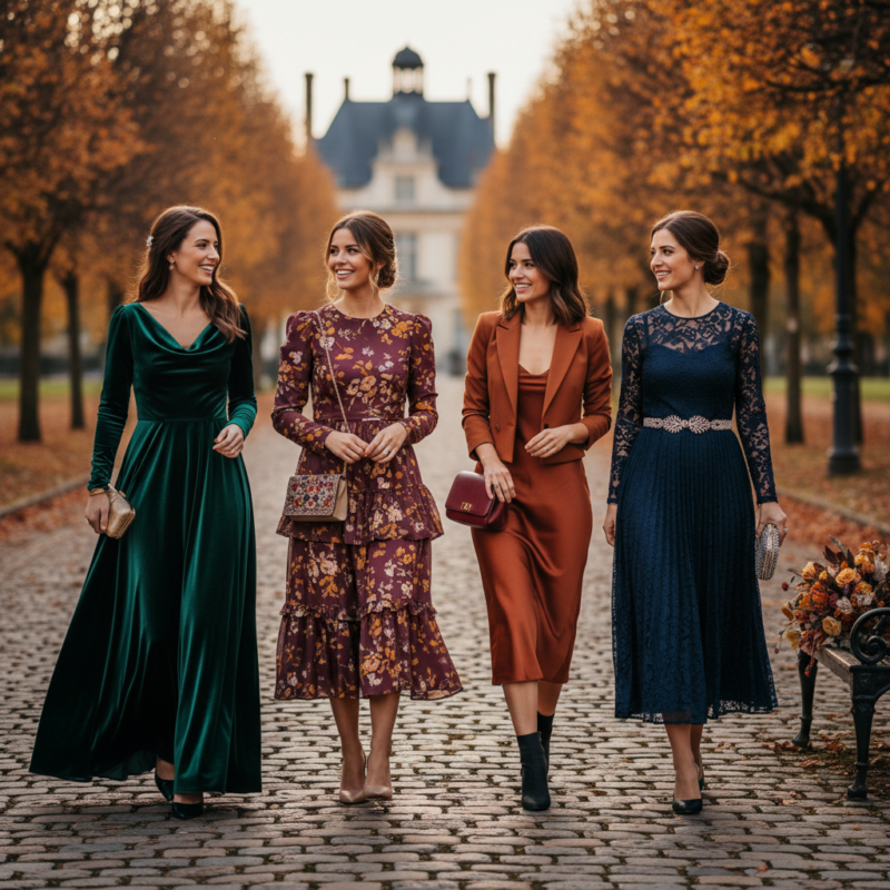 wedding guest dresses for fall featured