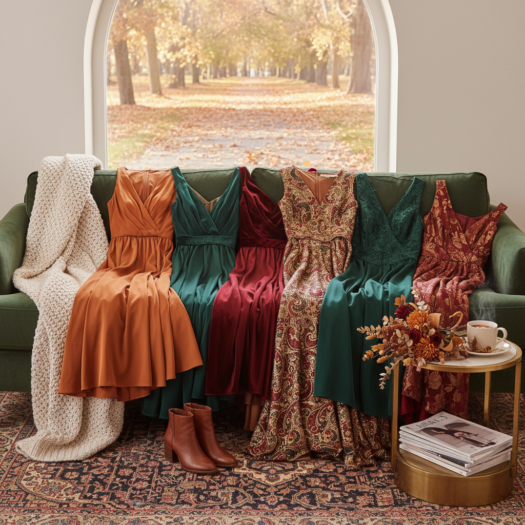 wedding guest dresses for fall - fashion inspiration