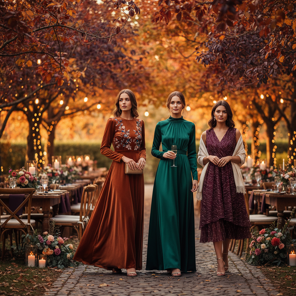 wedding guest dresses for fall - fashion inspiration
